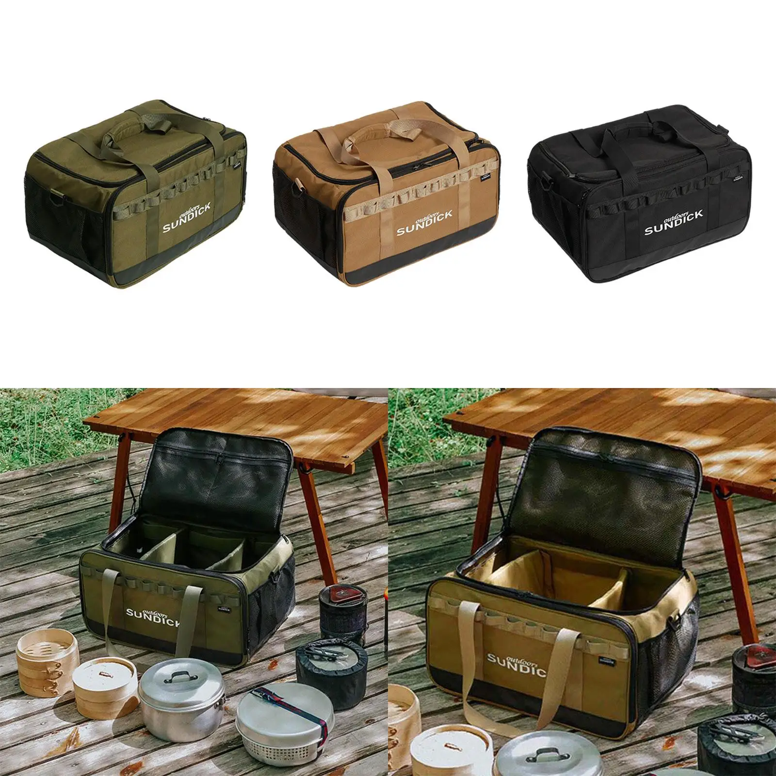 

Camping Carrying Bag 36 L Capacity Anti Collision Oxford Cloth Lightweight Gas Tank Organizer for Backpacking Outdoor Cookware
