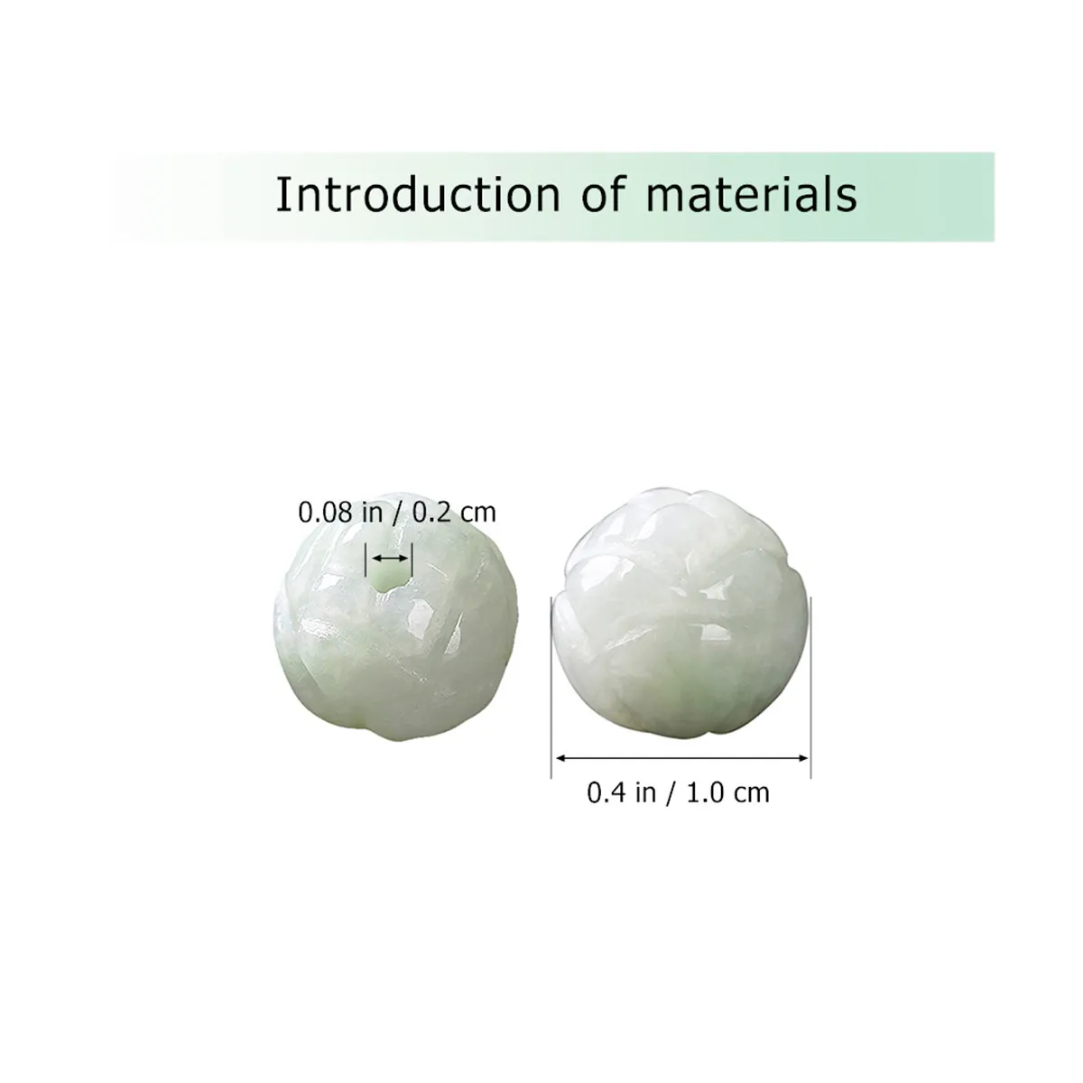 1Pcs Traditional Lotus Design Natural Stone Beads Premium Craft Beads for Jewelry Making DIY Accessories Necklace Bracelet