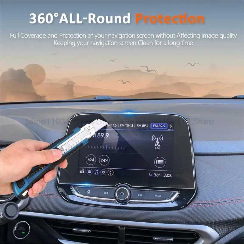 Tempered glass screen protector For chevrolet tracker 2020 2021 2022 8inch car radio gps navigation anti-scratch accessories