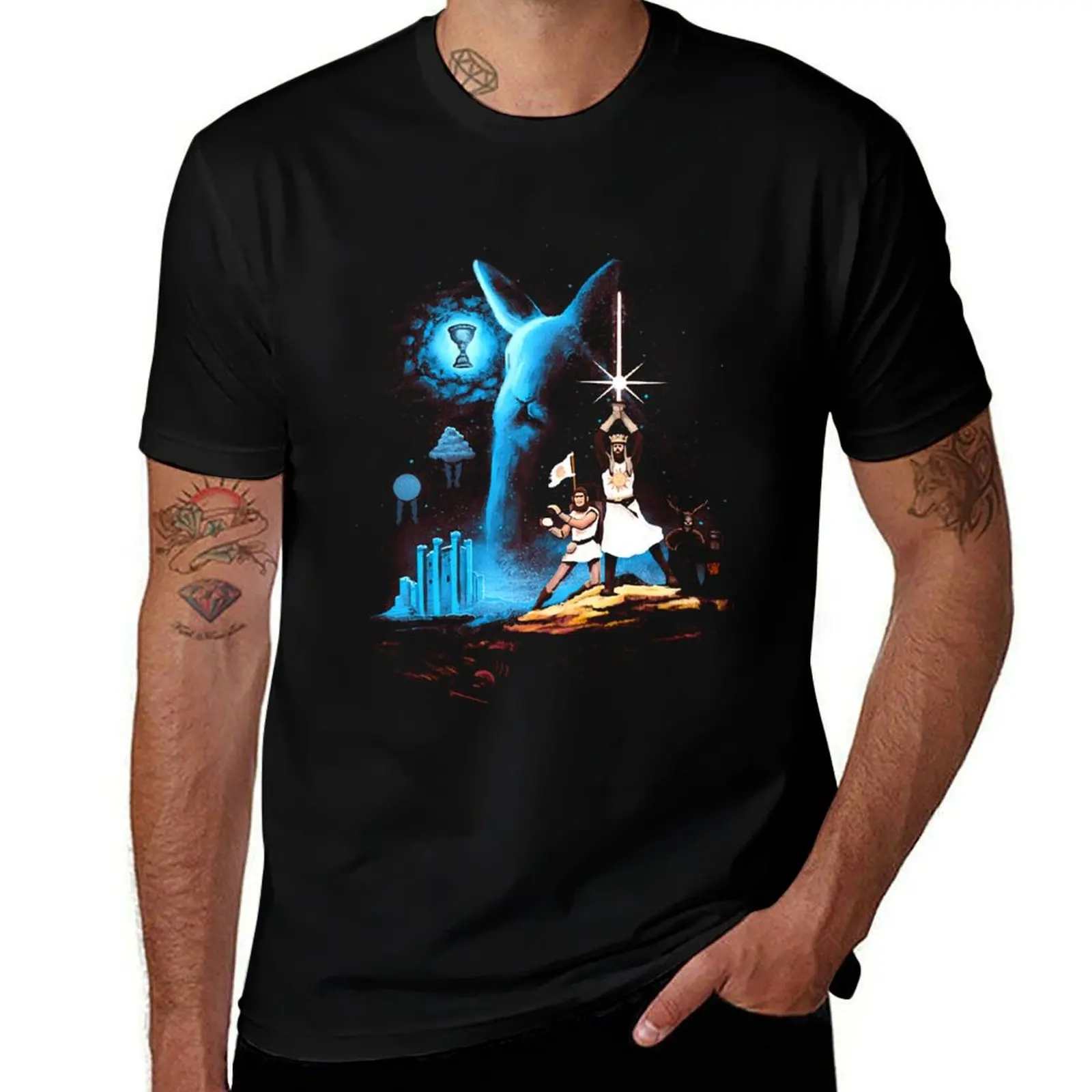 

Movie Shirt Monty p-ython and The h-OLY-g-Rail Funny Meme, Monty Python's Movie Shirt and the h-OLY-g-Rail Funny Meme T-Shirt