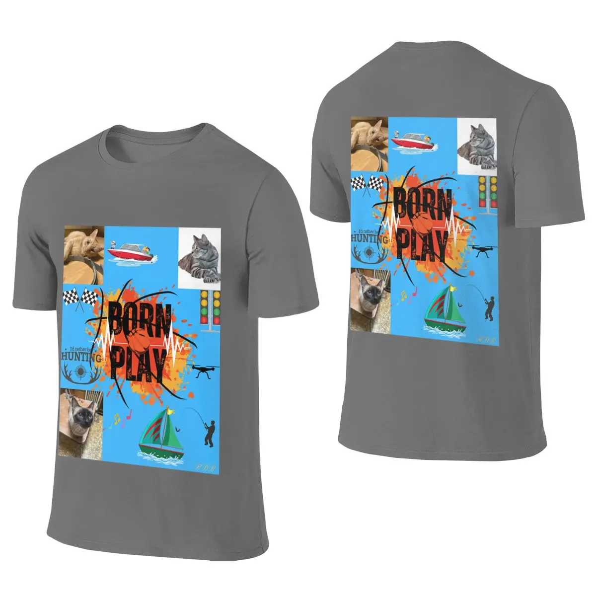 So Many Things In My Life Regular Style Reversible T-shirt Retro Street Fade-Resistant Short Sleeve