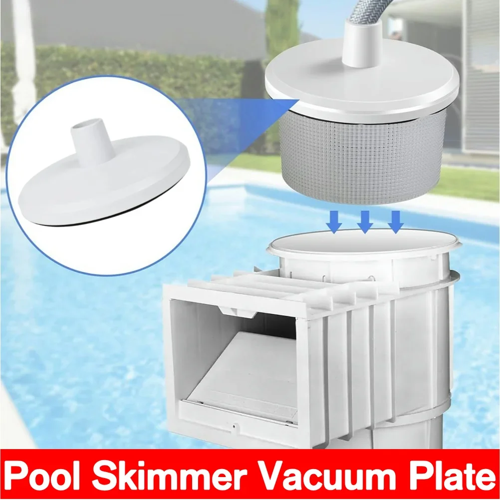 

Skimmer Vacuum Hose Adapter Plate Replacement PVC In-Ground Pool Skimmer Vac Plate Swimming Pool Cleaning Tools Accessories