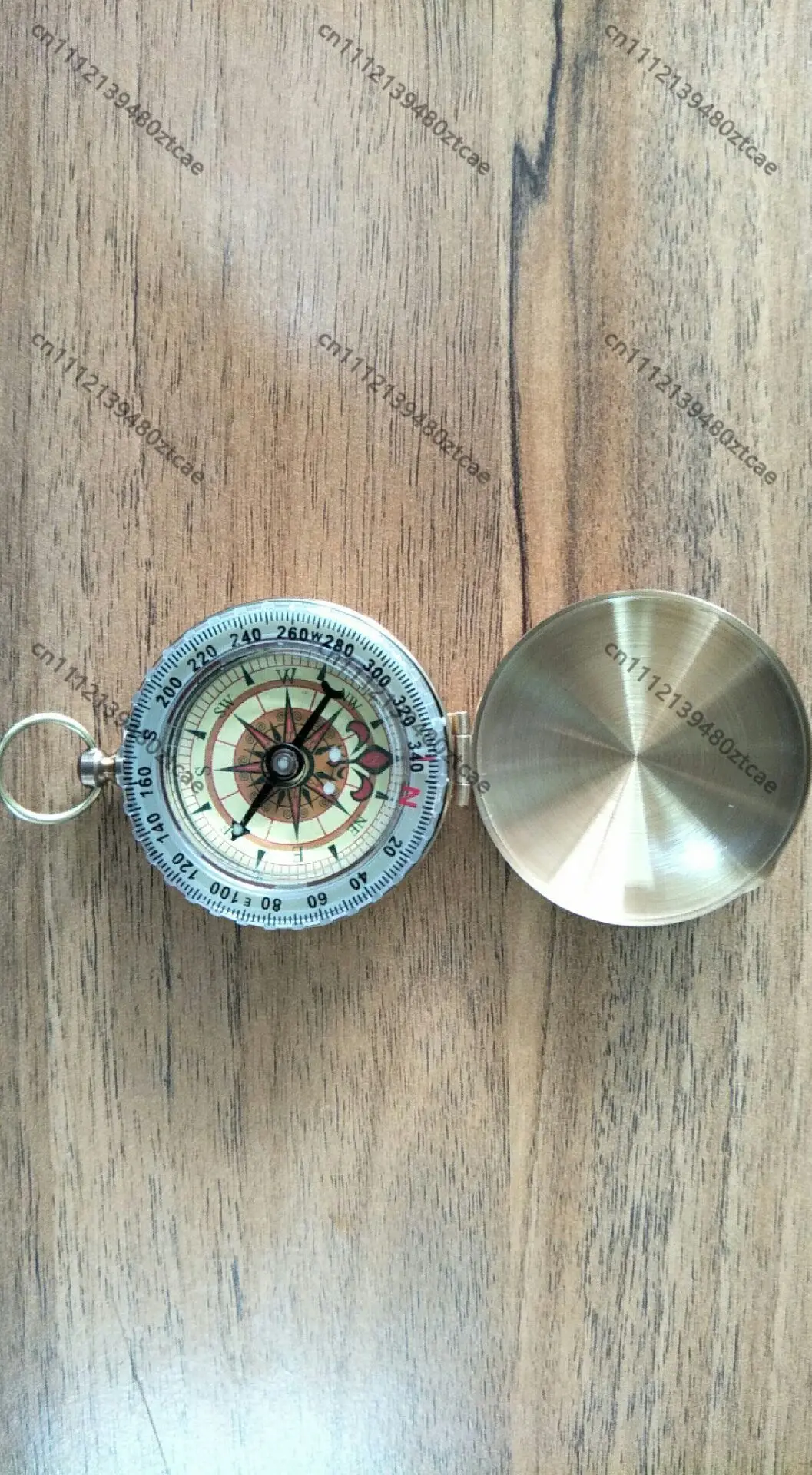 F50 Gold Plated Outdoor Compass Clock Multifunctional Degausser Adjustable North Needle Tool