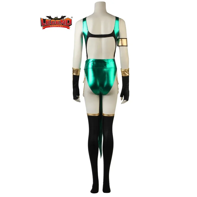 Disfraz de Jade de Mortal Kombat X para mujer, mono Sexy para Halloween, mono de fantasía
