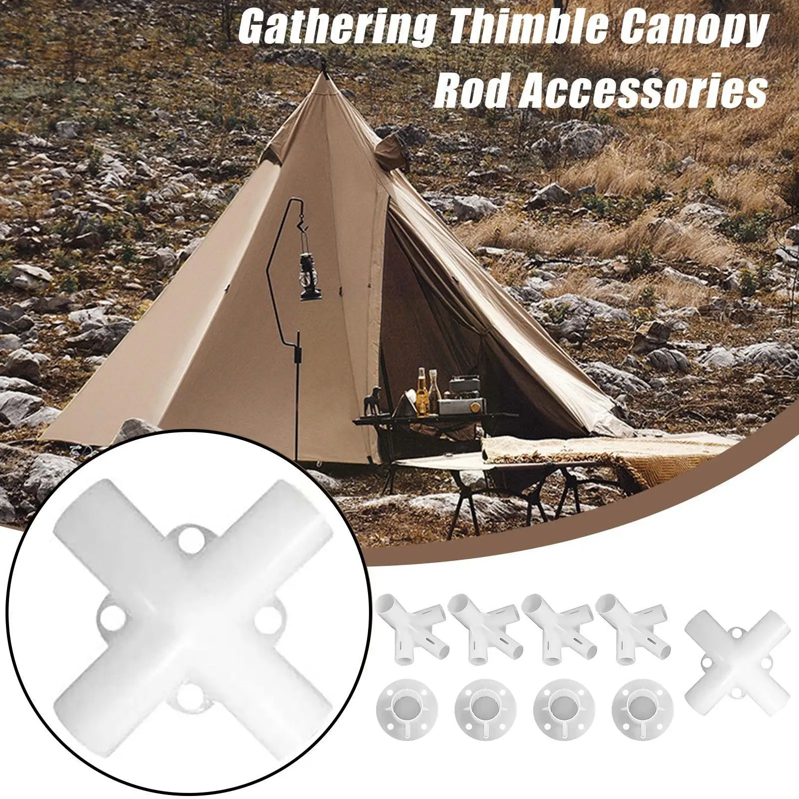 Pezzi di ricambio da campeggio all\'aperto per 3x3m Gazebo tenda da sole piedi connettore centrale angolare 25*19mm connettore tenda parti tenda U0a0