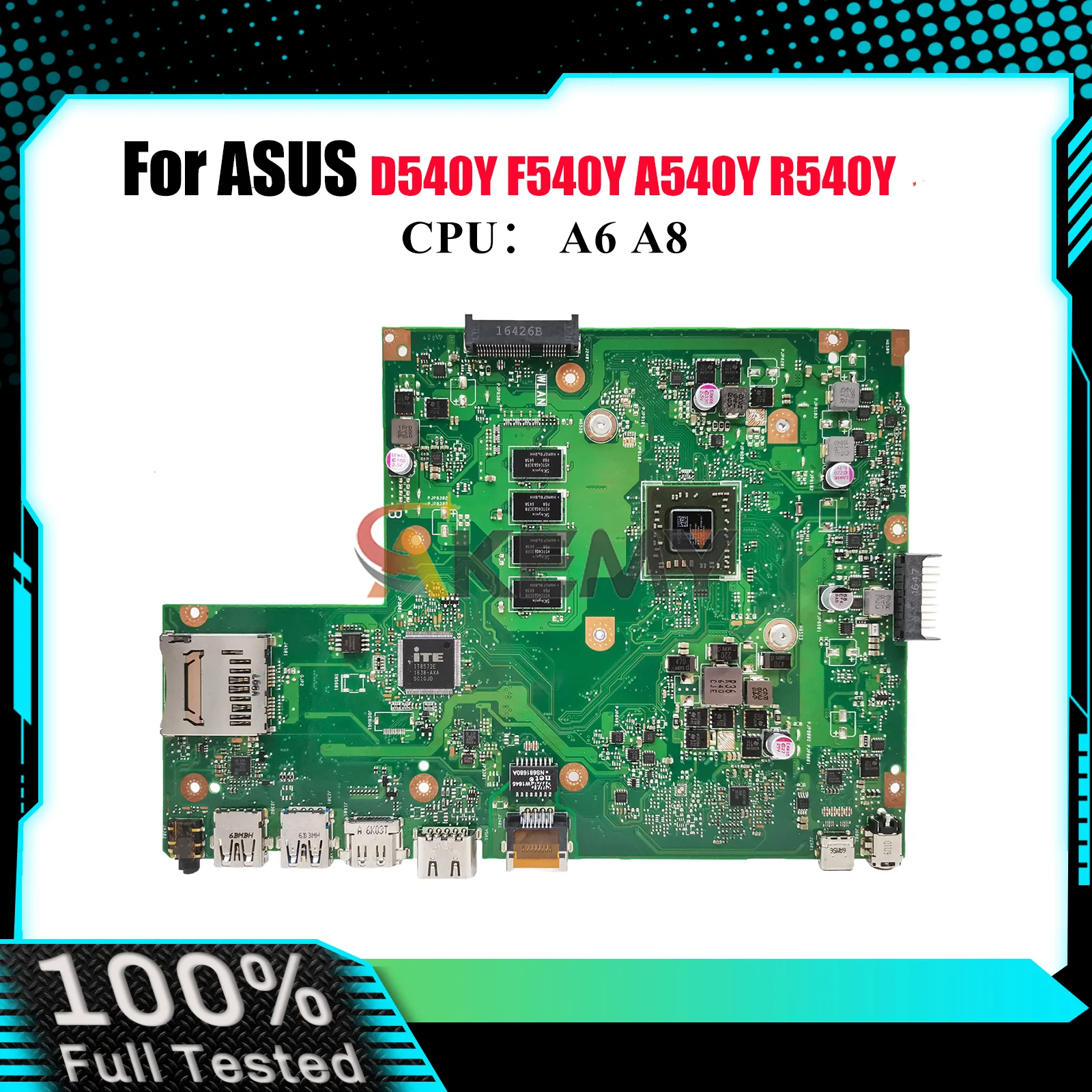 

X540YA Laptop Motherboard For ASUS VivoBook X540YA A540Y F540Y D540Y R540Y X540Y Notebook Mainboard With A6 A8 CPU 100% tests OK