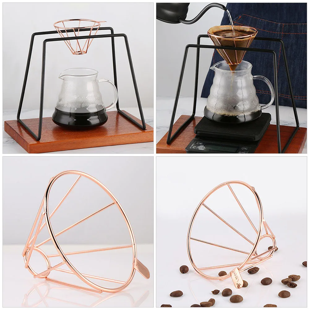 

Stainless Steel Filter Basket Cone Dripper For Travel Camping Outdoor Backpacking Reusable Coffee Maker Portable Coffee