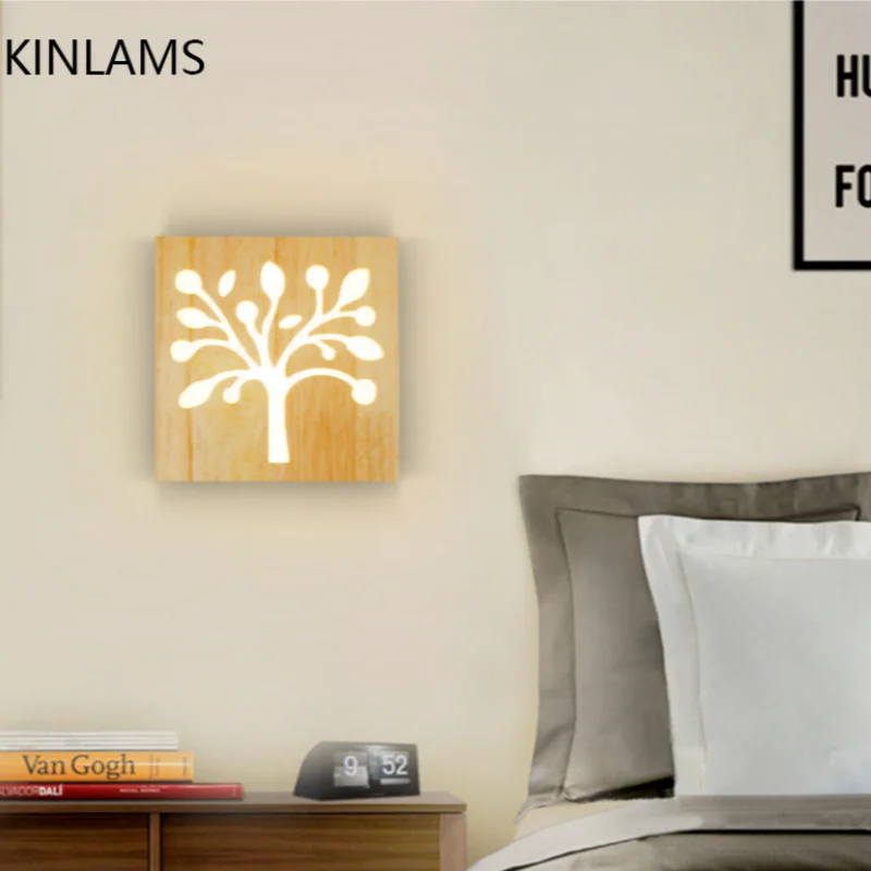 クリエイティブな無垢材模様ライト壁装飾ランプ木製彫刻中空ランプデスクトップ装飾睡眠ランプ