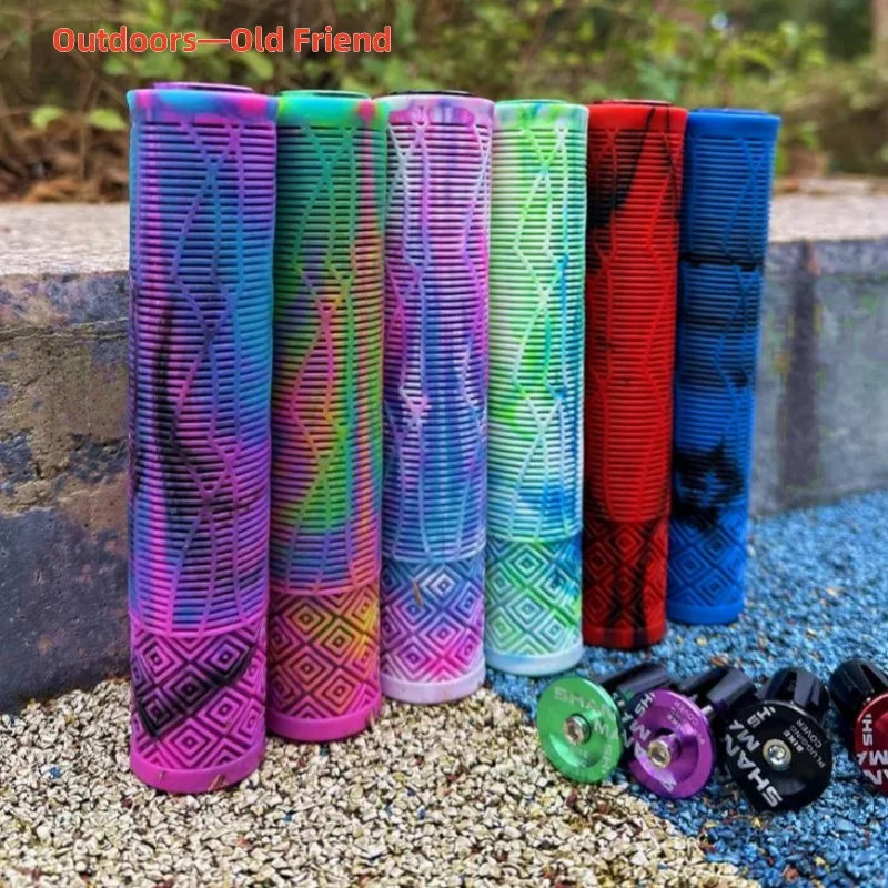 

New Ultralight Extension Bicycle Grips Rubber Color Shock-absorbing Non-slip Soft Handlebar Cover Cycling Mountain Bike Grips