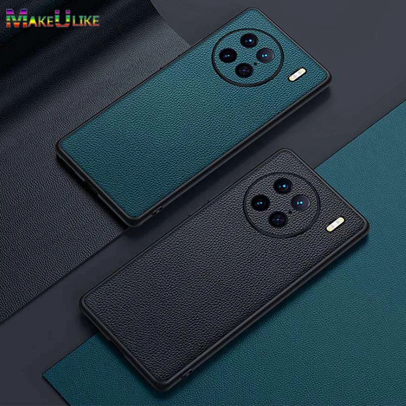 

Genuine Leather Case for VIVO X90 Pro Plus Case Ultrathin Camera Lens Full Protect Shockproof Cover for Vivo X90Pro Plus Case