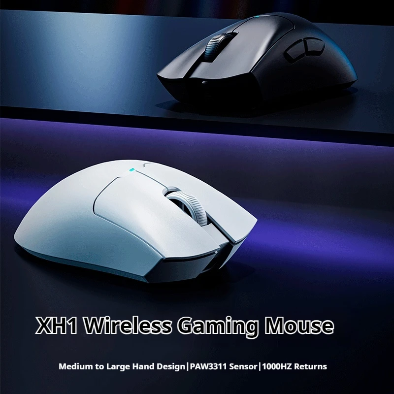 EWEADN X21 PAW3395 BT/2.4G/Wired Gaming Mouse, mechanical gaming macro computer office 56g Lightweight, DPI 26000, Low delay