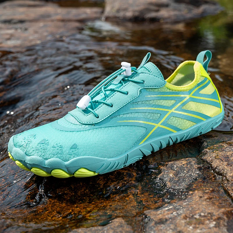 Womens Beach Shoes Summer New Diving Surfing Five Finger Anti Slip Barefoot Sweat Wicking Water Drifting Shoes for Couple