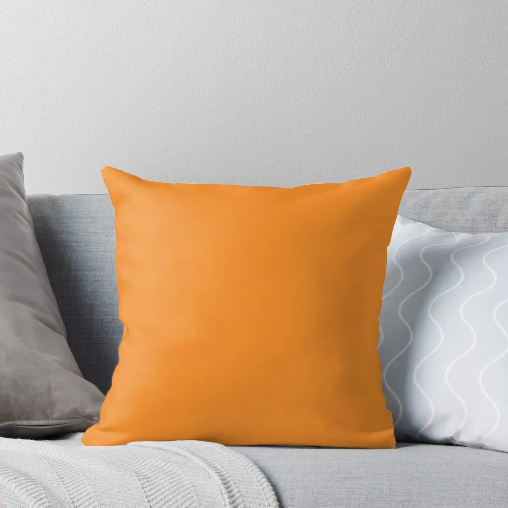 

Plain Orange Throw Pillow Ornamental Pillow Sofa Cover Plaid Sofa pillow