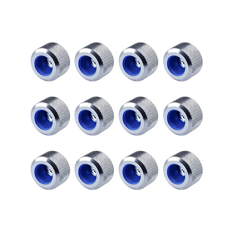 Azieru 10/12pcs/lot OD14mm Hard Pipe Fitting G1/4'' Computer Water Cooling Accesspries Connector Use for Rigid Tube AU-FTHTJ-L14