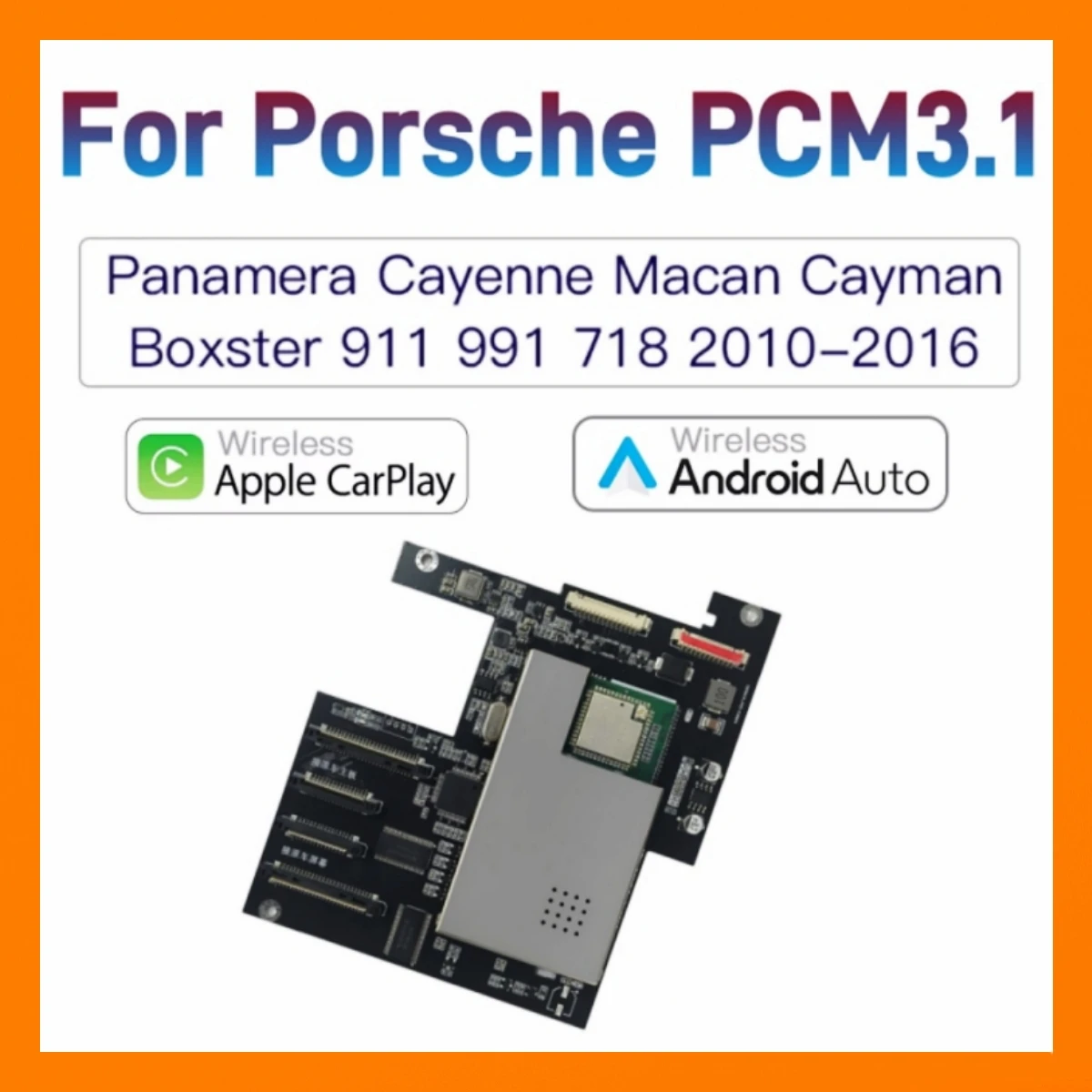 Wireless Carplay Android Auto for Porsche 911 Panamera Cayenne Boxster Cayman Macan 2011-2015 with PCM3.1 System