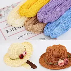 100M Thick Hollow Thread Summer  Ice Silk Hook Hat Void Line Nylon Cord Thread Crochet DIY Hand-Woven Bracelet Handicrafts