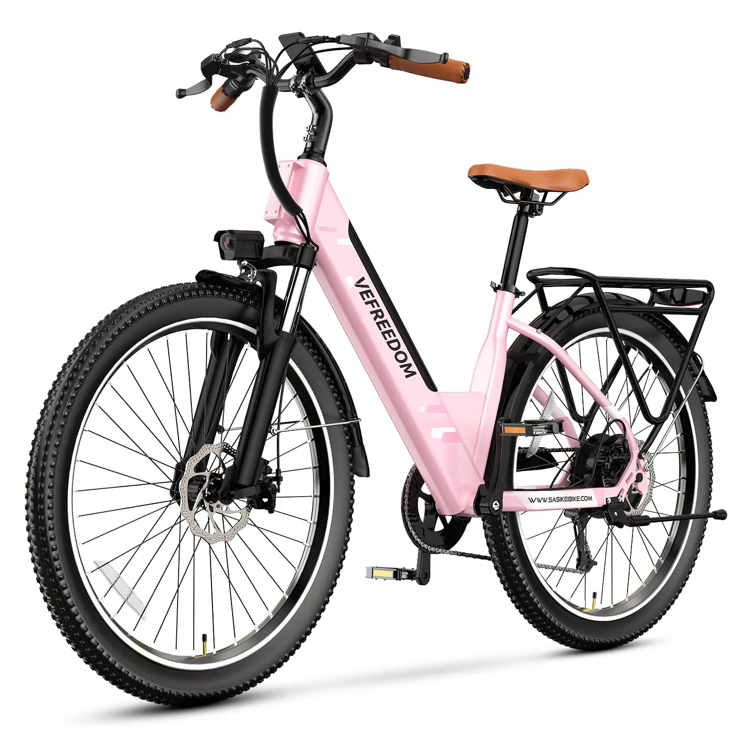 

1000W Peak Electric Bike Adults 70+ Miles Removable Battery 26'' UL Certified Bicycle Commute Beach Snow, Customized