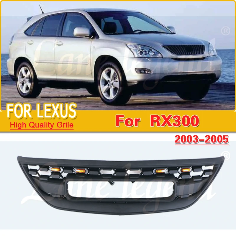 

Modified Front Grille Racing Grills Bumper Mask Cover Replacement Mesh Car Grill For LEUXS RX300 2003 2004 2005