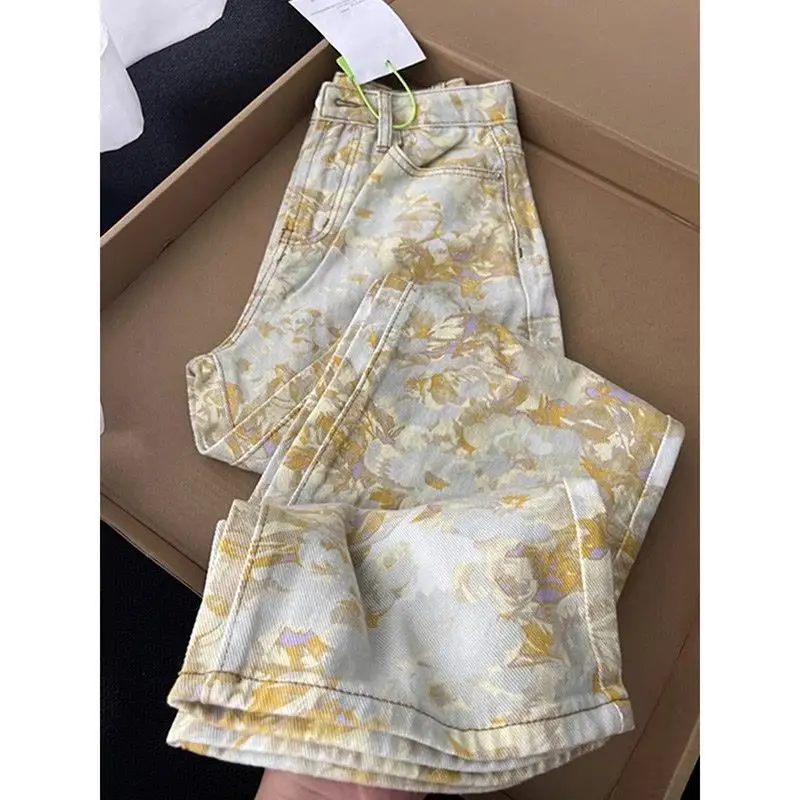 

2025 Men New Style Spring American Digital Camouflage Print Sports Fitness Trousers Loose and Versatile Tide Wide-leg Pants