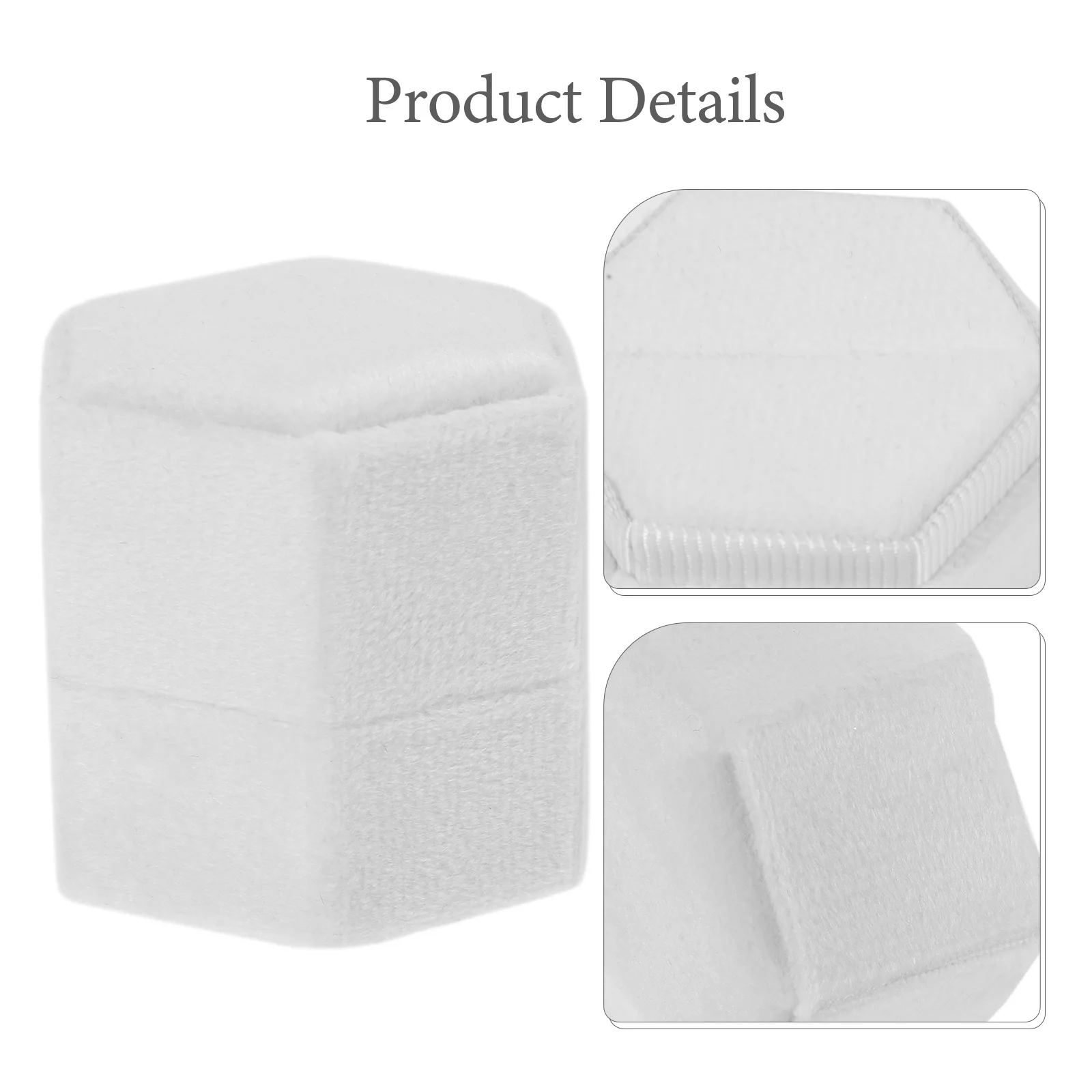 

Ring Box Wedding Jewelry Gift Velour Fabric Ring Boxes Packaging Travel Case Small Organizer Bridal Proposal Container