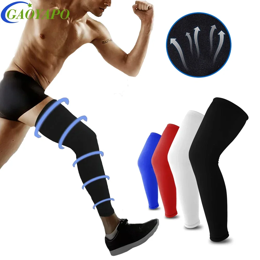 

1PCS Professional Long Leg Compression Sleeves with Knee Stabilizer - Thigh & Calf Support for Meniscus Tear, Arthritis,Recovery