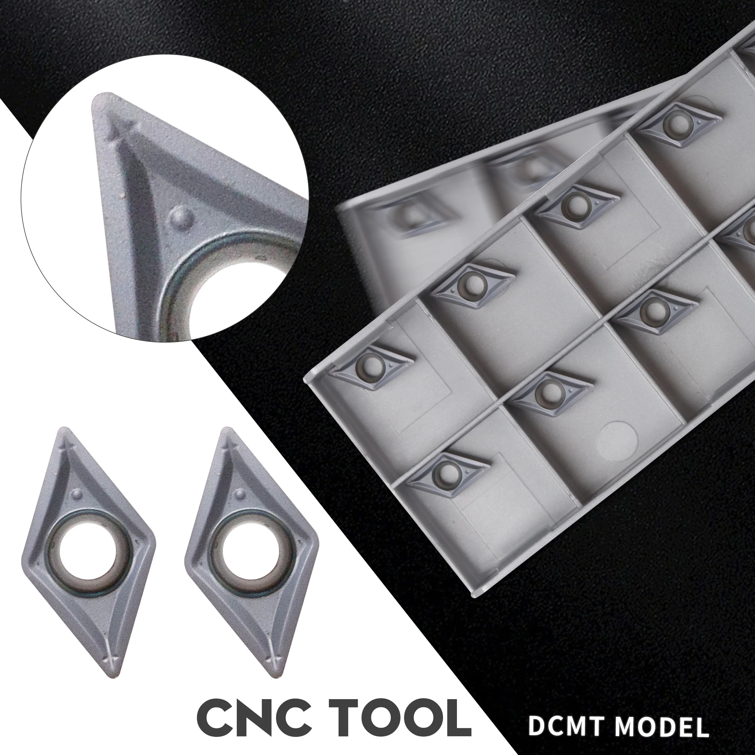 DCMT070204-SM IC907 IC908 DCMT070208-SM IC907 IC908 CNC Lathe Tool Carbide Internal Turning Insert Finishing Metal Cutting Blade