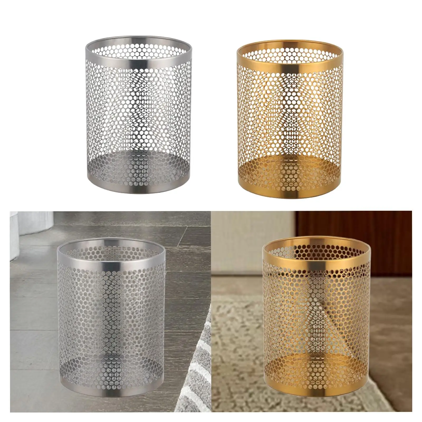 Waste Paper Basket Recycling Bin for Housewarming Gift Household Living Room