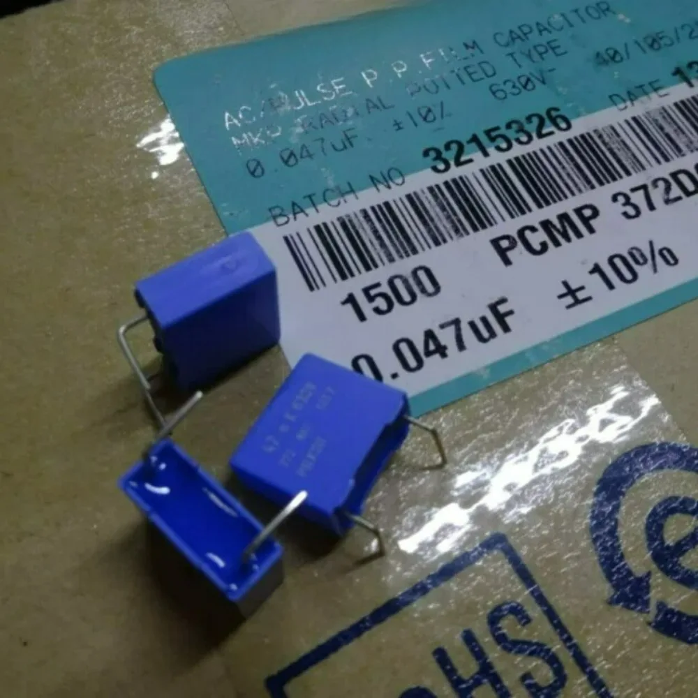 10pcs/lot MKP372 0.047uf 630v 47nf 473 K Brand New 10mm Film Capacitor PCMP372D6N473 (Custom Pins)