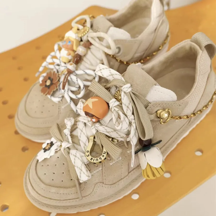 Maillard Quasten-Anhänger Frühlingsschuh-Schnalle Leder-Blumen DIY-Ornamente Herren Damen Persönlichkeit Freizeitschuh-Schnürsenkel Dekorativ – Detail 6