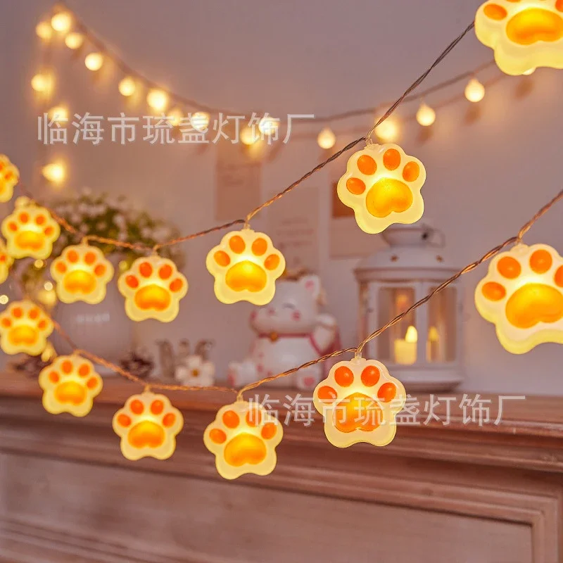 Sanrio Accessories Led String Lights Outdoor Hello Kitty Claw Light String Christmas Tree Room Decoration Night Lamp Kid Toy