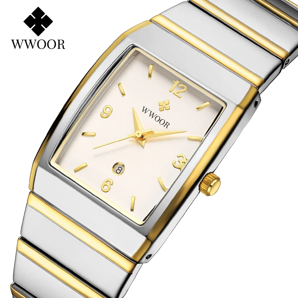 WWOOR Original Luxury Brand Men's Watches High Quality Quartz Watch for Men Fashion Casual Man Wristwatch 2024 New Montre Homme