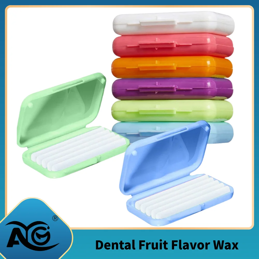 AG 10Box Dental Fruit Flavor Wax Orthodontic Correction Wax Braces Gum Relief Gum Pain Oral Hygiene Teeth Whitening Care Tools