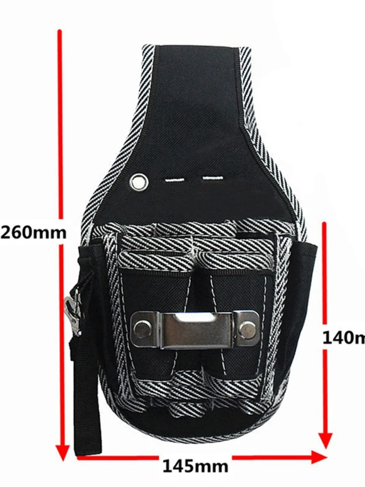 Multifunctional Electrician Waist Nylon Fabric Tool Bag Belt Tool Pouch Utility Kits Holder with Case Pockets