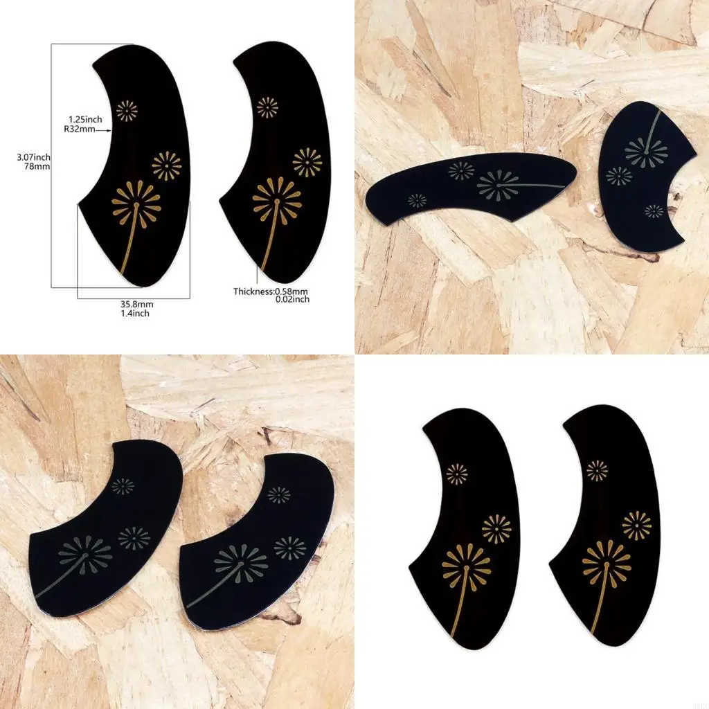 2Pcs Universals Ukulele Pickguards Replacement Small Guitar Scratch Plate