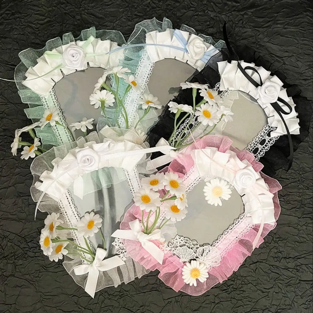

New Plastic Card Holder Lace Kawaii Idol Chasing Pendant Flower Photo Card Badge Holder Photo Decor