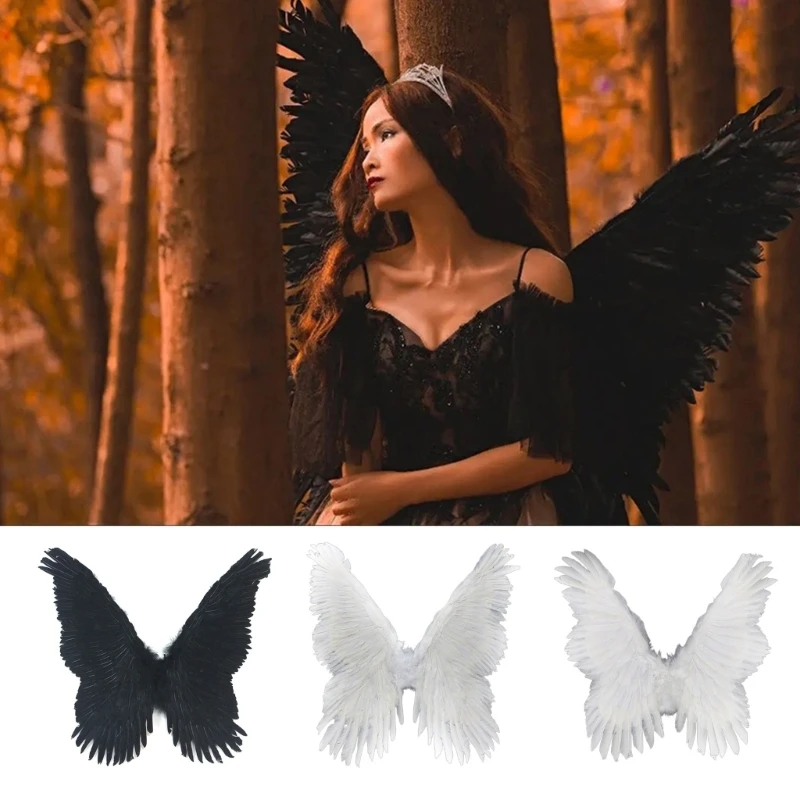 Angel Wings Feather Wings Halloween Masquerade Stage Props Devil Wings Adult Kid