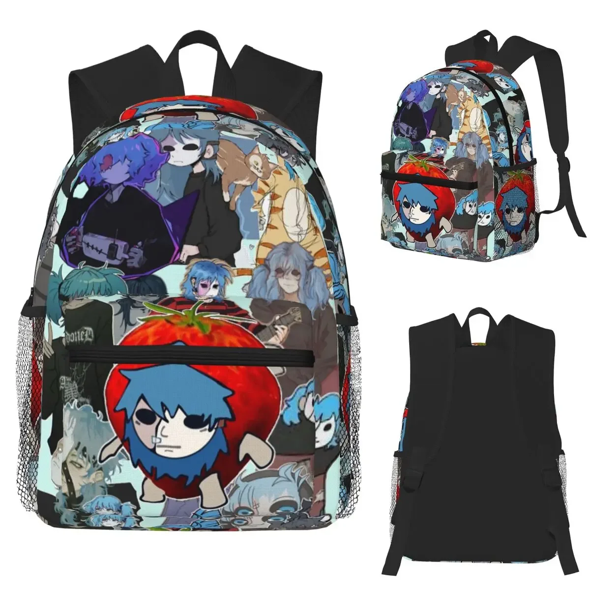 

Sally Face Game Anime SF Student Backpack School Bag Hiking Travel Daypack for Boys Girls Fashion Bookbag Shoulder Bags