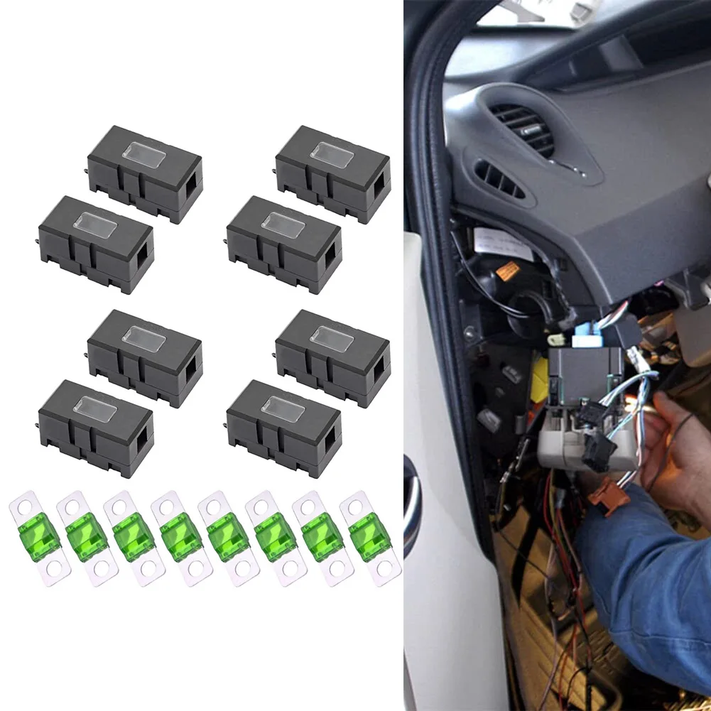 8 Automotive Fuse Holders 30 40 50 60 80 125 Amp Rating Medium Size for Car Truck Tractor and Vehicle Electrical Setup
