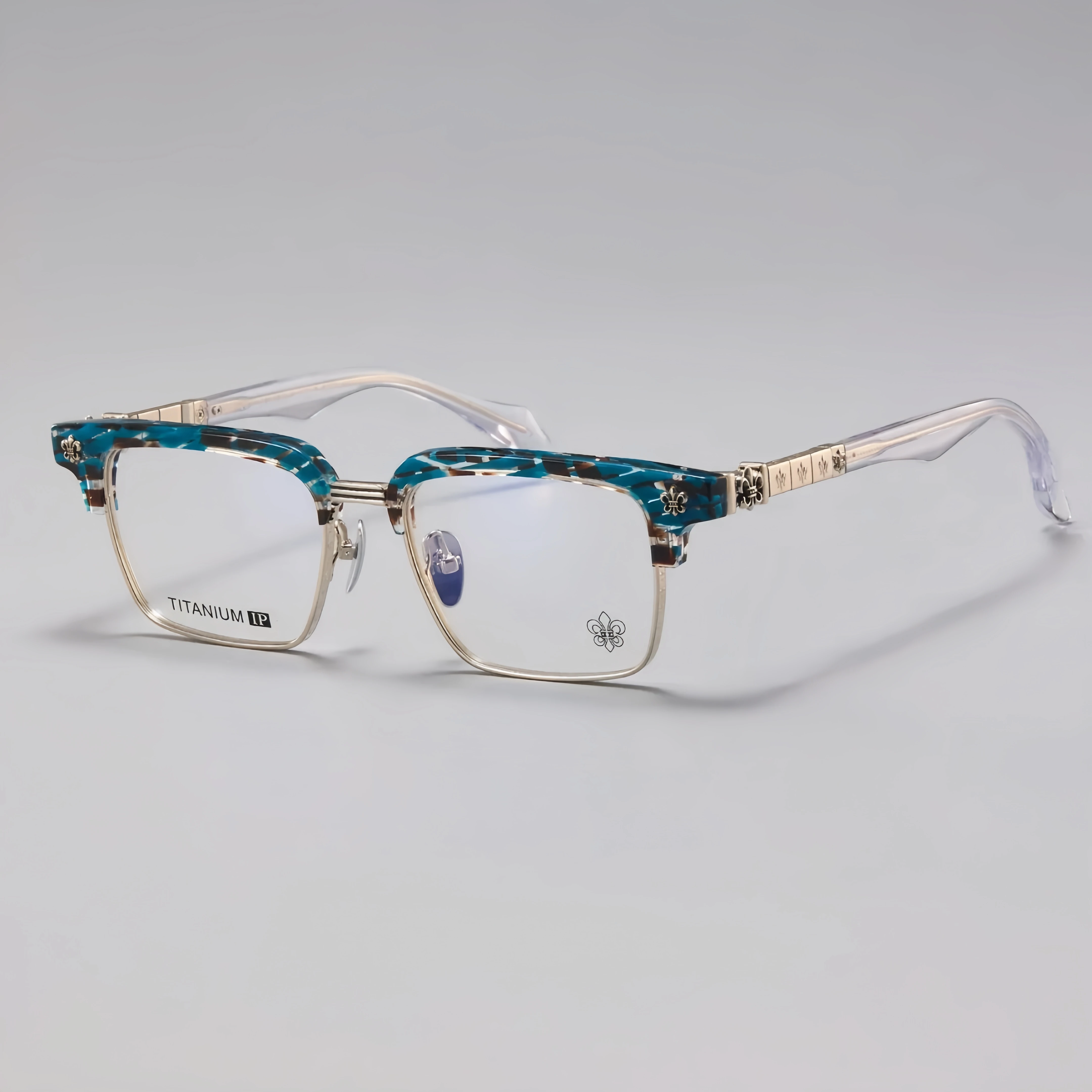 

Men's Titanium Alloy Glasses Frame Fashion Personality Trend High end Luxury Brand Women's Reading Optical Prescription Eyewear