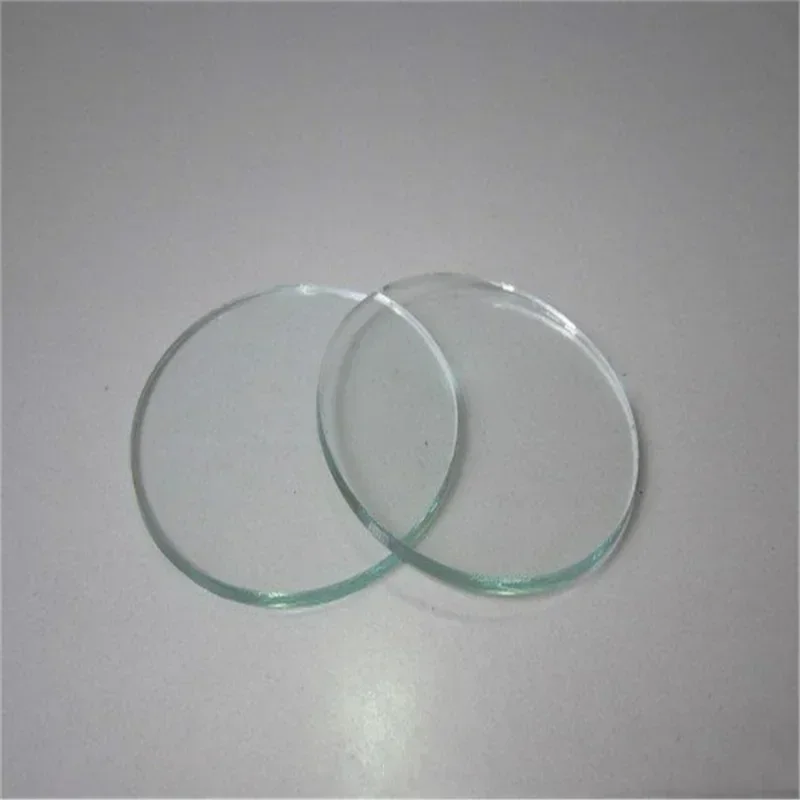 Round Transparent Flat Glass Lens 80mm 82mm 85mm 88mm 90mm 97mm High Transmittance for LED Torch Downlight Flashlight Headlamp