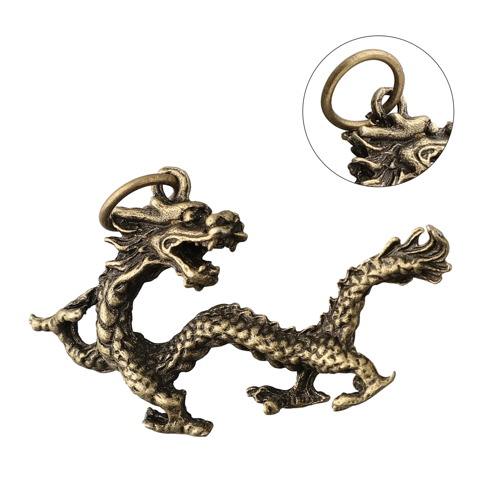Auspicious Animal Home Decoration Bronze Dragon Ornament Chinese Beast Figurine Nobility And for honor Resistant To Dirt