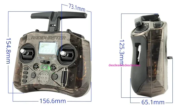 RADIOMASTER RC kieszonkowy kontroler radiowy (M2) kontroler FPV ELRS CC2500 z odbiornikiem RP1 ekran LCD LED do drona FPV samolot