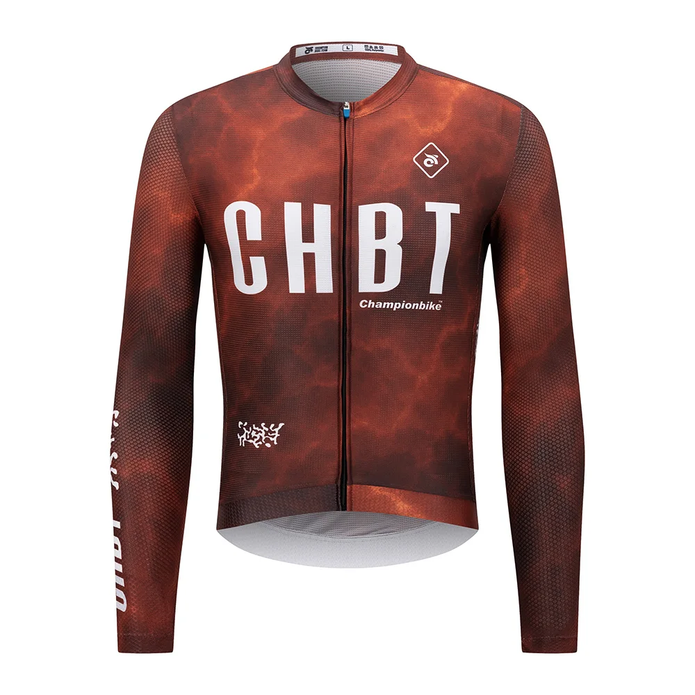 

2026 Чемпион велосипедный трикотаж с длинным рукавом Pro Team Джерси MTB шоссейный велосипед одежда Maillot Ciclismo Hombre дышащая велосипедная рубашка