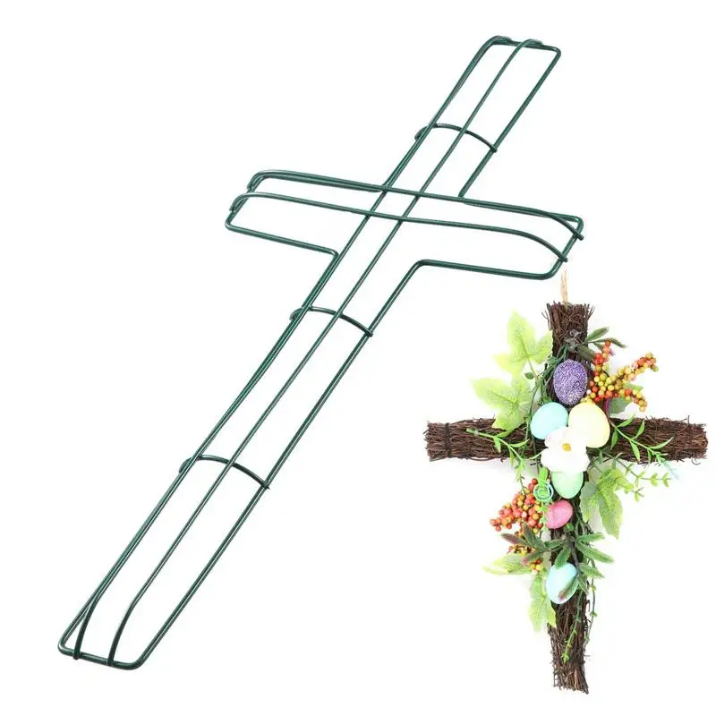 

Wreath Frame Crucifixion Shaped Metal Floral Wreath Flower Form Making Frames Floral Flower Wreath Frames Wire Wreath Ring On
