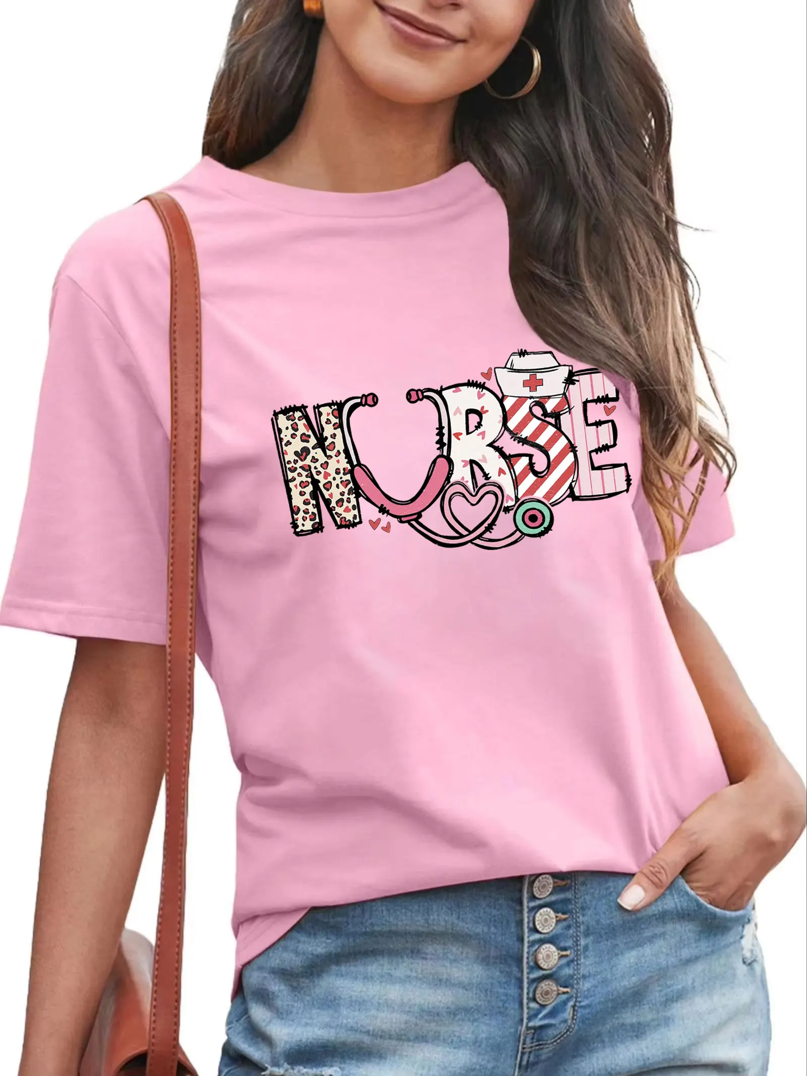 Nurse Valentine’s Day Shirt Nurse Valentines Day Shirt Valentine Nursing Shirt Nurse Valentine Gift Women Short Sleeve Tee