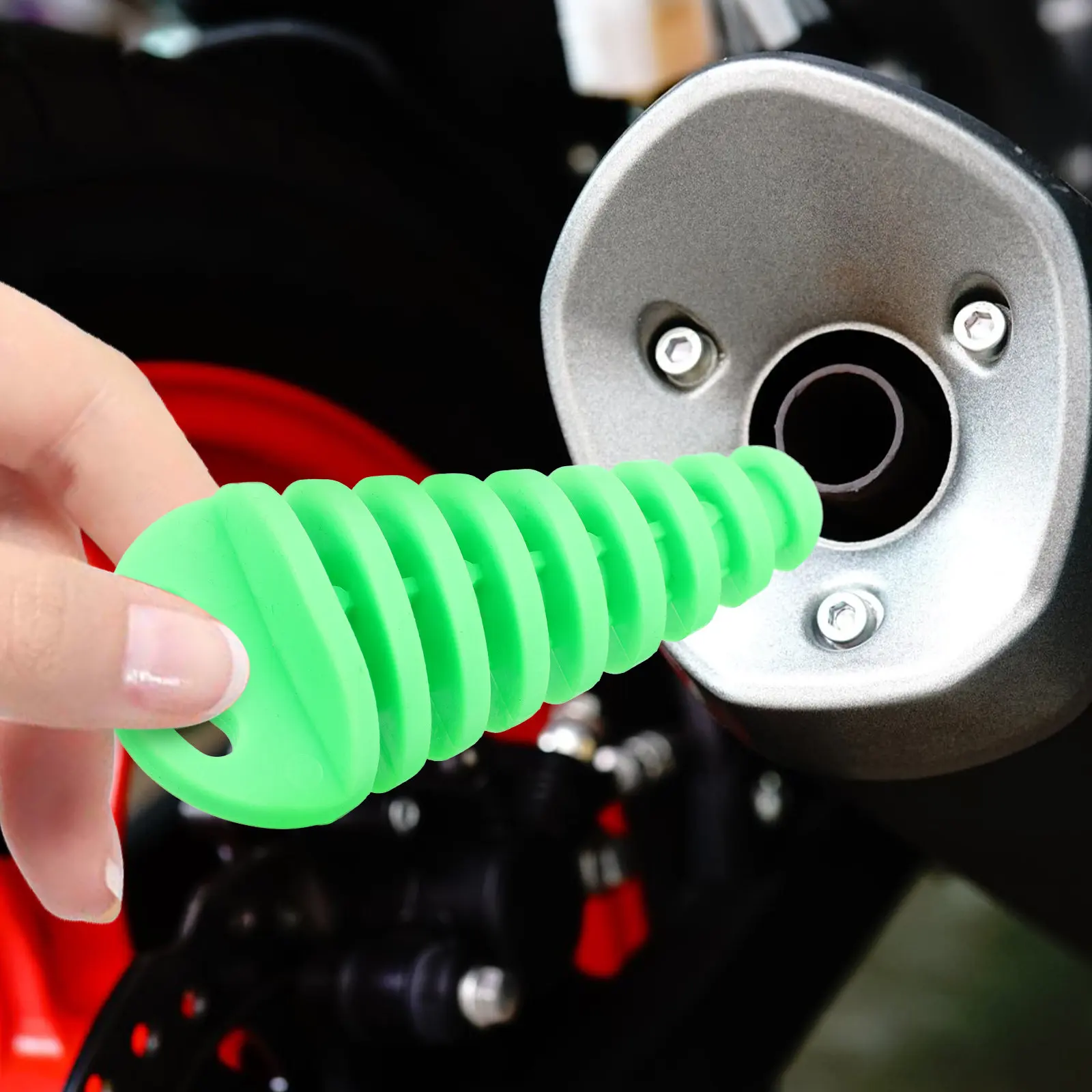 

Motorcycle Exhaust Plug Muffler Wash Plug Cap for Scooter Atv Dirt Bike Universal Fit Quiet Exhaust System Accessory