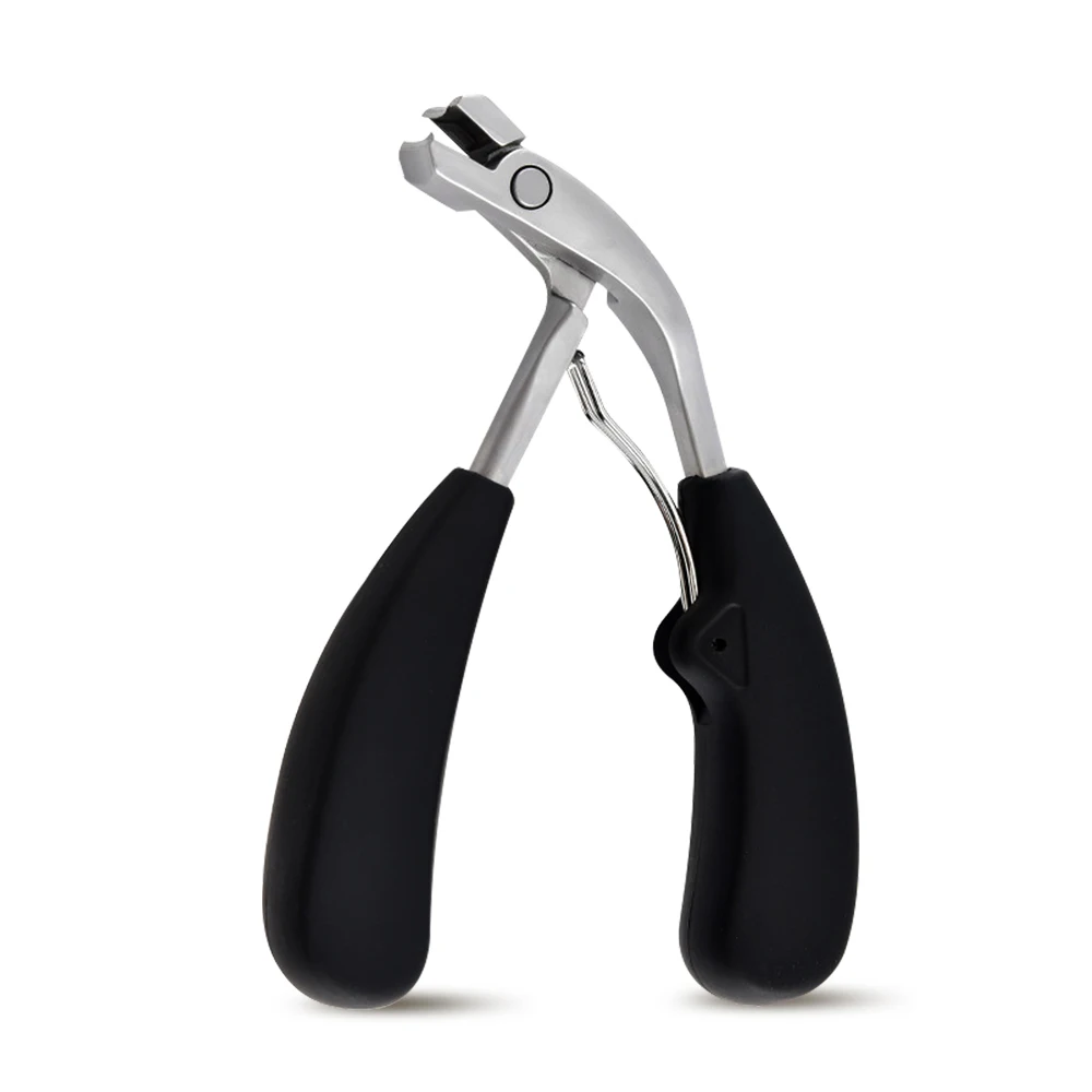 1 pçs cabeça angular cortador de unhas profissional encravado toe cortador de unhas para cortador de unhas grosso com coletor ferramentas pedicure