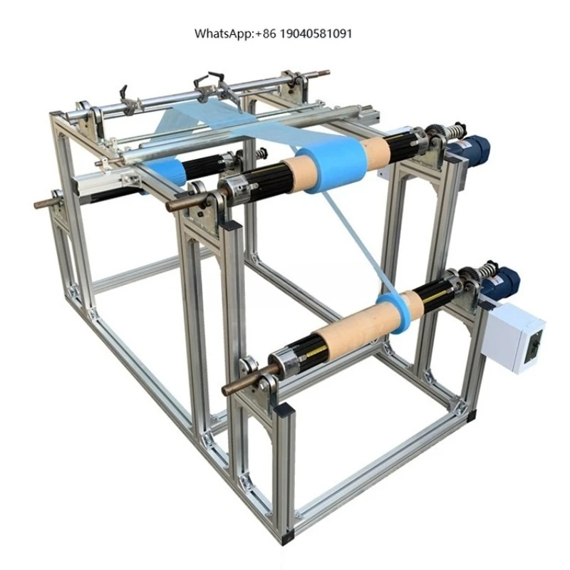 Plastic Film Aluminum Foil Tissue Kraft Paper Non Woven Fabric Leather Strip Roll Slitting Slitter Rewinding Cutting Machine