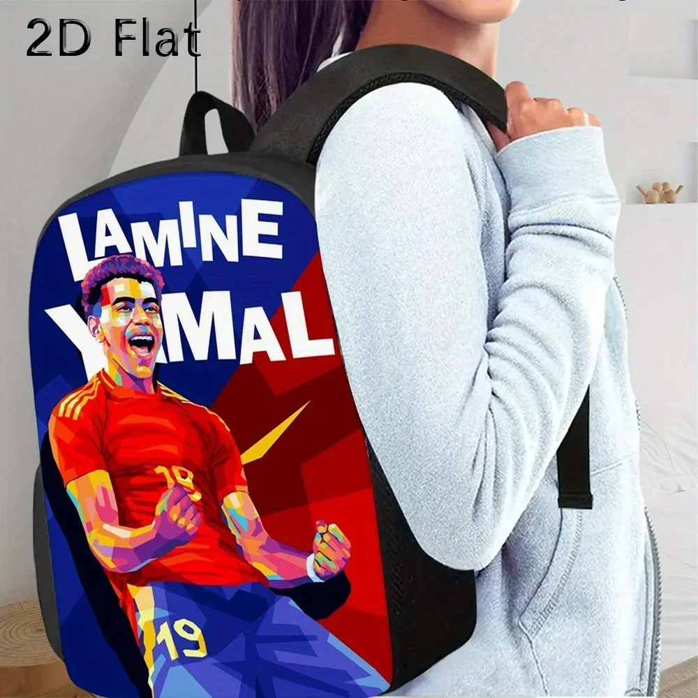 Custom Bag 3pcs Summer Essentials Football Player A Hand - Washable Backpack Set Made Of Casual Polyester For Students. It Inclu