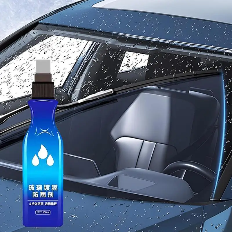 Anti-Fog Agent For Car Glasses 3.38oz Car Glass Anti-fog Rainproof Agent Rainproof Rearview Looking-glass Coating Hydrophobic